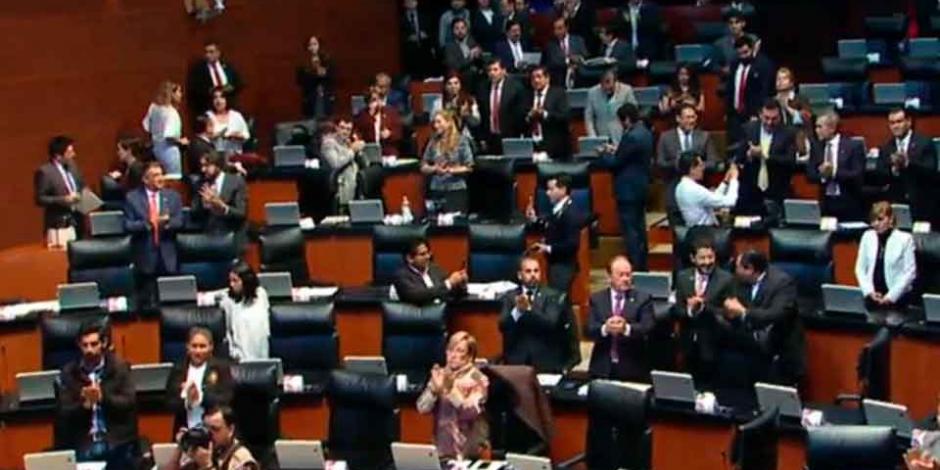 Senadores y diputados rinden un minuto de aplausos a José José