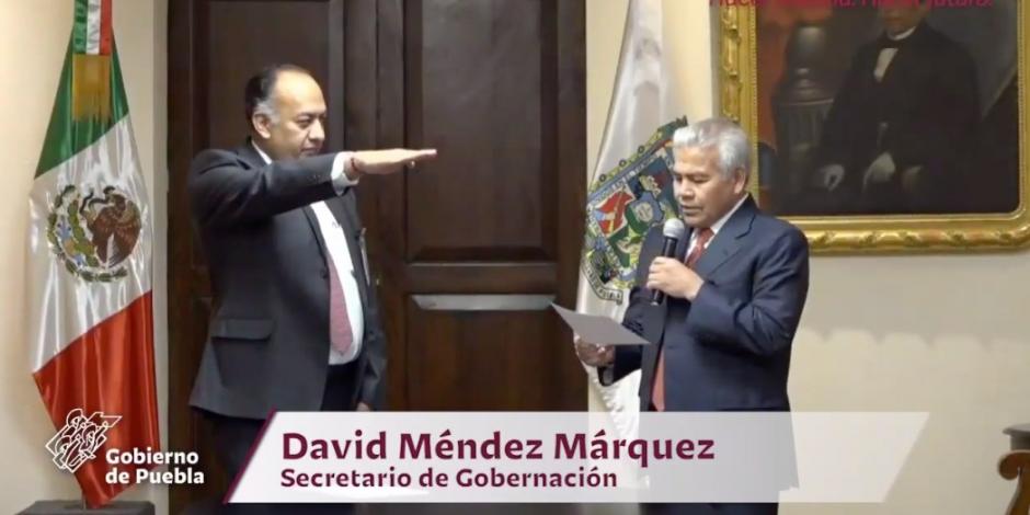 David Méndez Márquez, nuevo secretario de Gobernación de Puebla