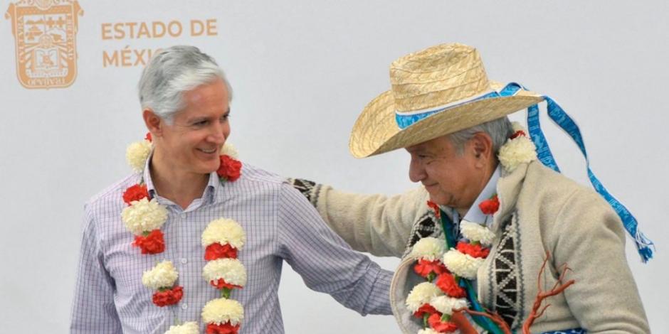 El aún gobernador del edomex y el presidente de México.