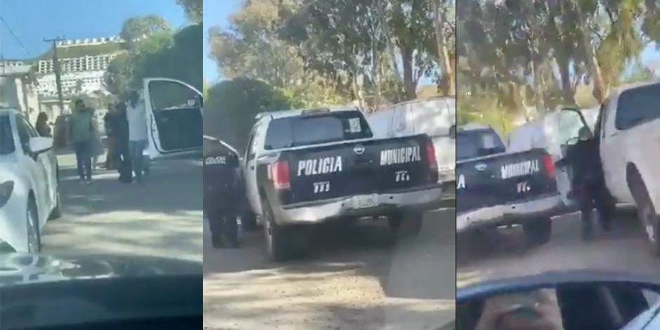 Tras persecución, vecinos recuperan camioneta robada en Tijuana (VIDEO)