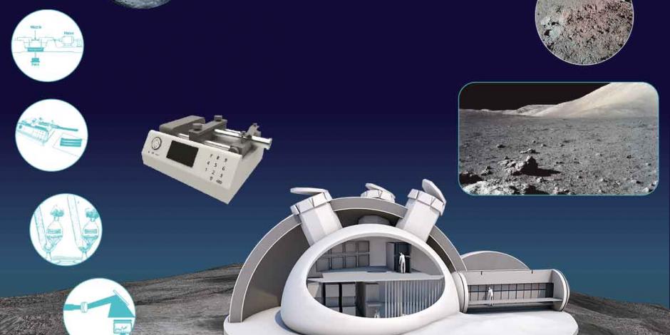 Urea de astronautas, materia prima para construir base lunar