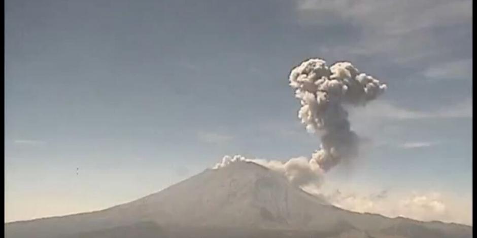 Emite Popocatépetl 49 exhalaciones en últimas 24 horas