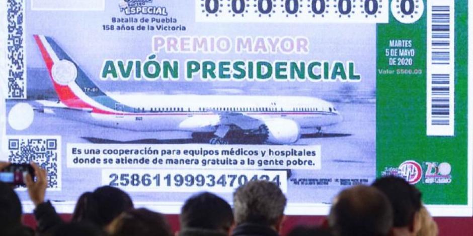 INAI ordenó a LOTENAL transparentar acuerdo sobre la rifa del avión presidencial.