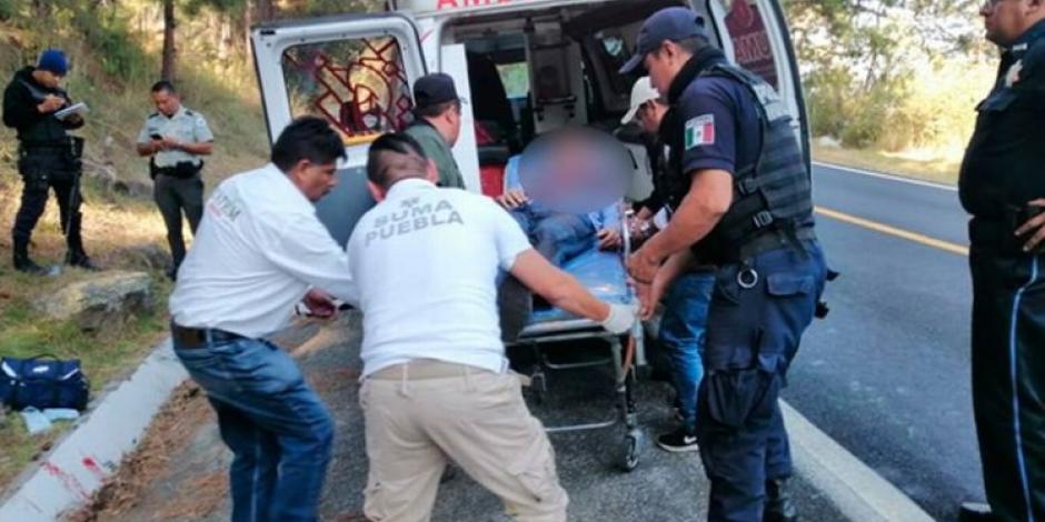 Tras secuestro, dejan baleado a sacerdote en la México-Puebla