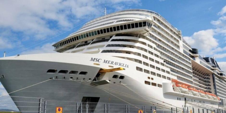 Revisa Sanidad a pasajeros del crucero Meraviglia en muelle de Cozumel