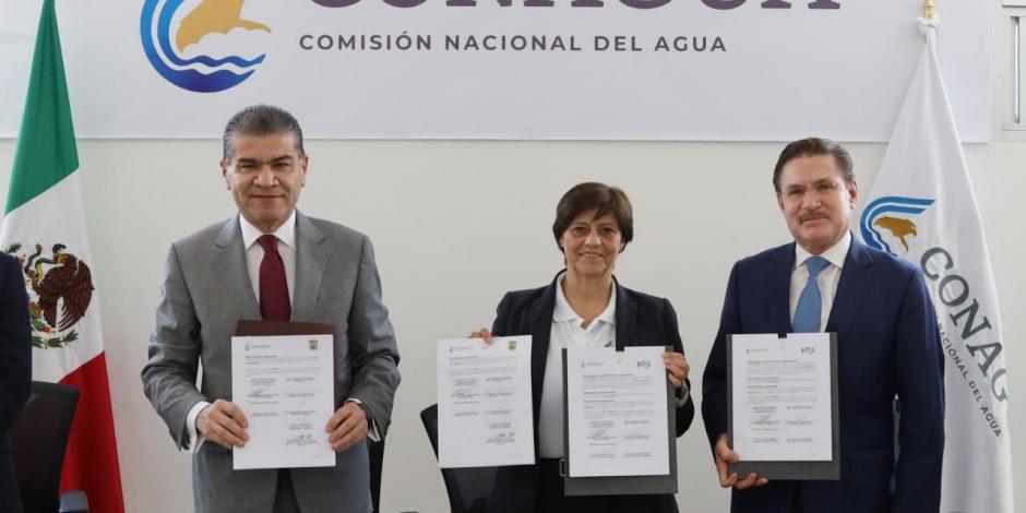 Gobernadores de Durango y Coahuila firman convenio con Conagua