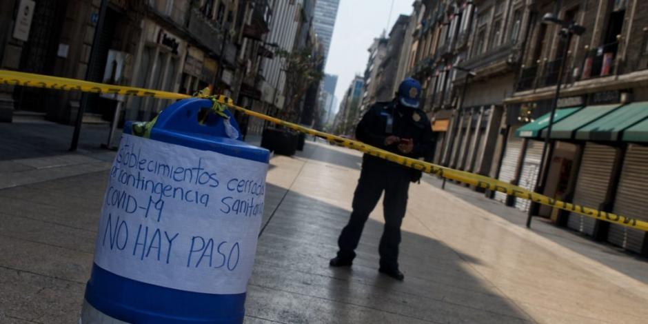 Para evitar contagios, cierran Madero, la calle más transitada de México