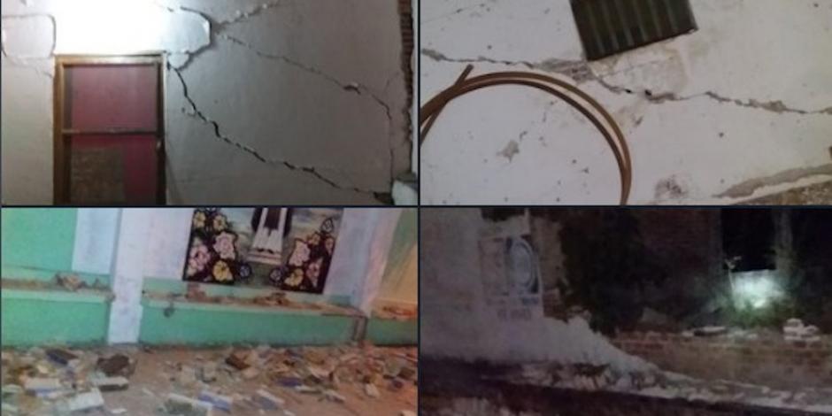 Sismo y réplica en Oaxaca dejan daños en la región del Istmo (FOTOS)