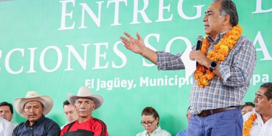 Estoy del lado de la paz y la justicia, dice Astudillo en recorrido por Chilapa