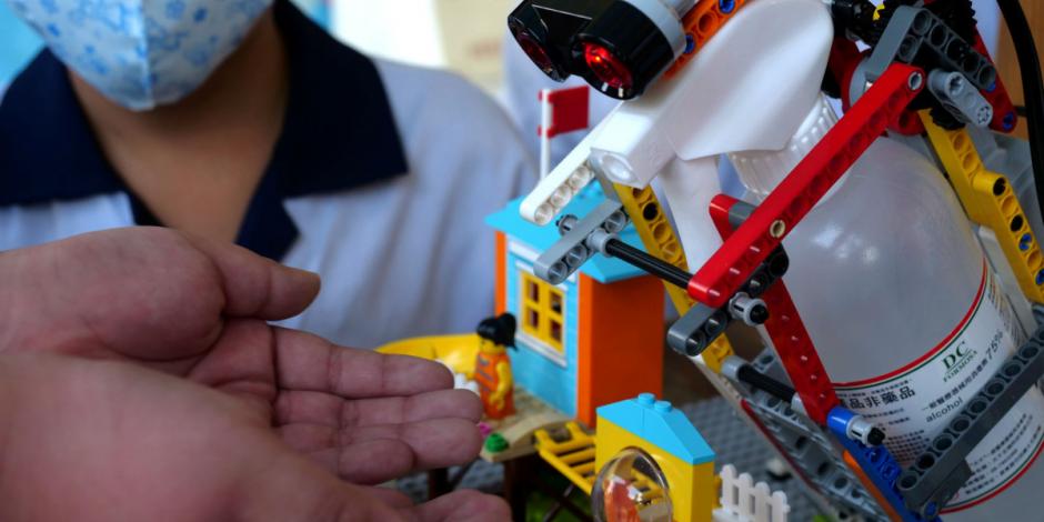 Con Lego, niños de Taiwán crean un arma contra el Covid-19