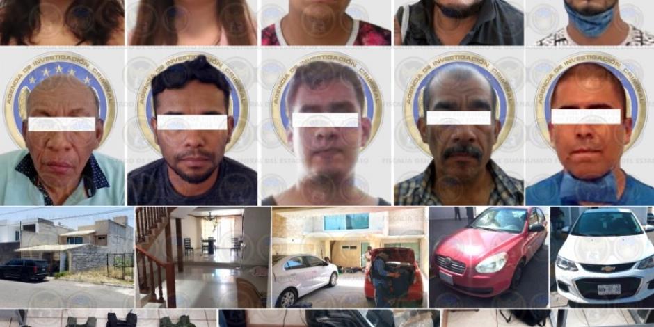 Caen 10 de grupo criminal en Guanajuato