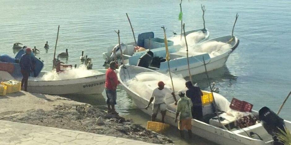 Pescadores bloquean carretera en Campeche; exigen energía eléctrica