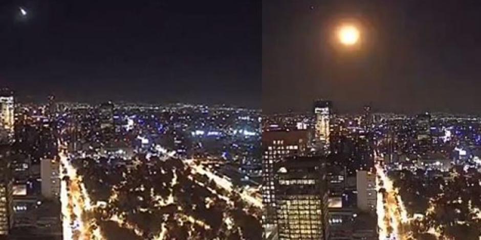 Meteorito surca el cielo de México y lo captan en VIDEO