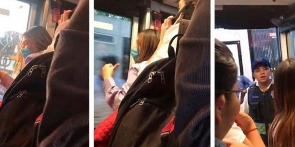#LadyCoronavirus arma pleito en Metrobús porque no quiere que la rocen (VIDEO)