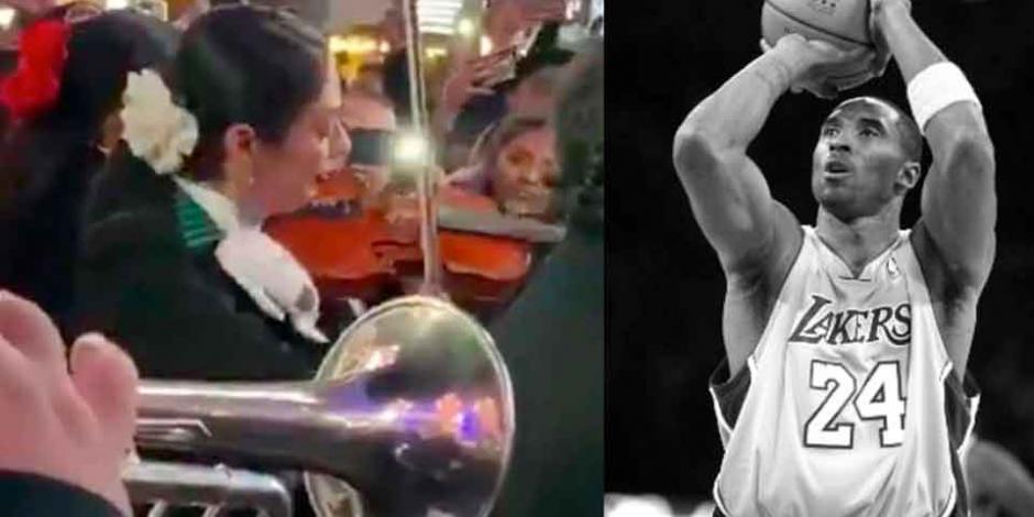 ¡A la mexicana!... Despiden a Kobe Bryant con "Amor eterno" y mariachi (VIDEO)