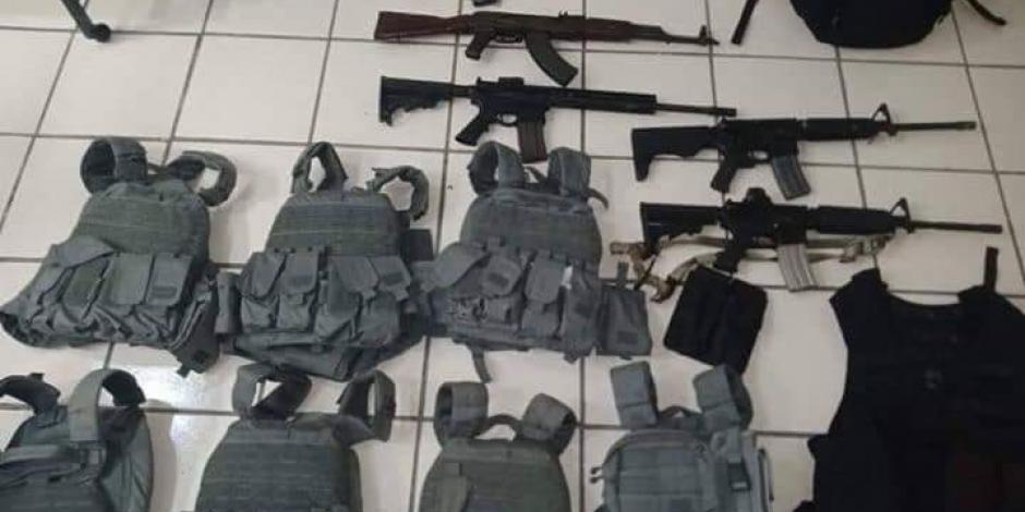 Hallan armas y chalecos antibalas cerca de narcoavioneta en Bacalar (FOTOS)