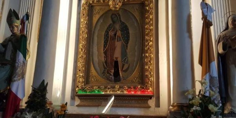 Por incumplir milagro, vandalizan virgen de Guadalupe en Guadalajara (VIDEO)
