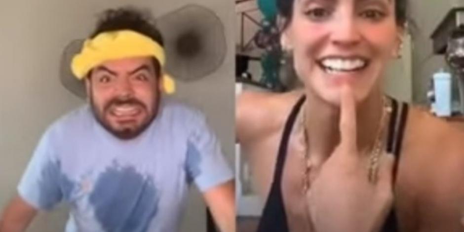 Famosos hacen parodia de rutina de ejercicio de Bárbara del Regil (VIDEOS)