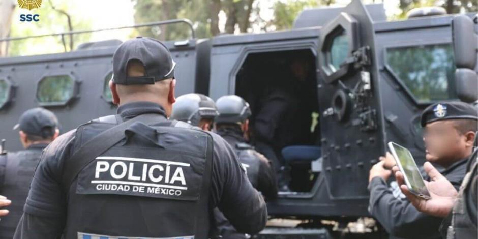 SSC detiene a cinco y asegura armas por balacera en colonia Anáhuac