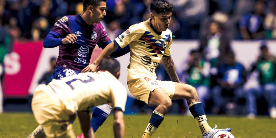 América vence por la mínima al Puebla en el Estadio Cuauhtémoc