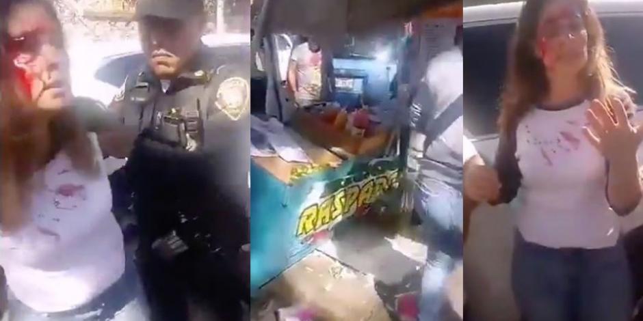 En Tlalpan, mujer atropella a 3 personas y vecinos la golpean (VIDEO)