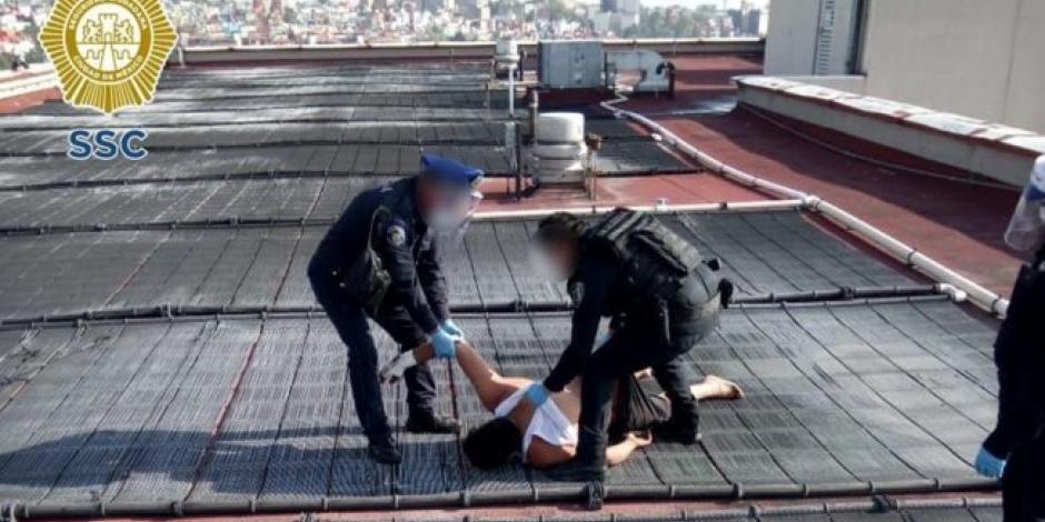 Policía frustra suicidio de hombre con COVID-19 en hospital de CDMX