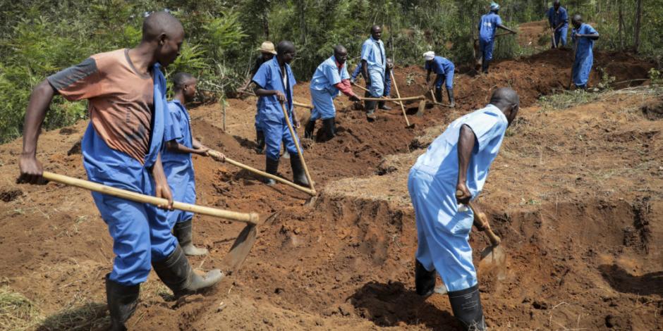Descubren fosas con 6 mil cadáveres en Burundi, república africana