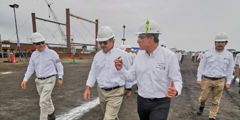Supervisa Octavio Romero construcción de plataformas en Tamaulipas