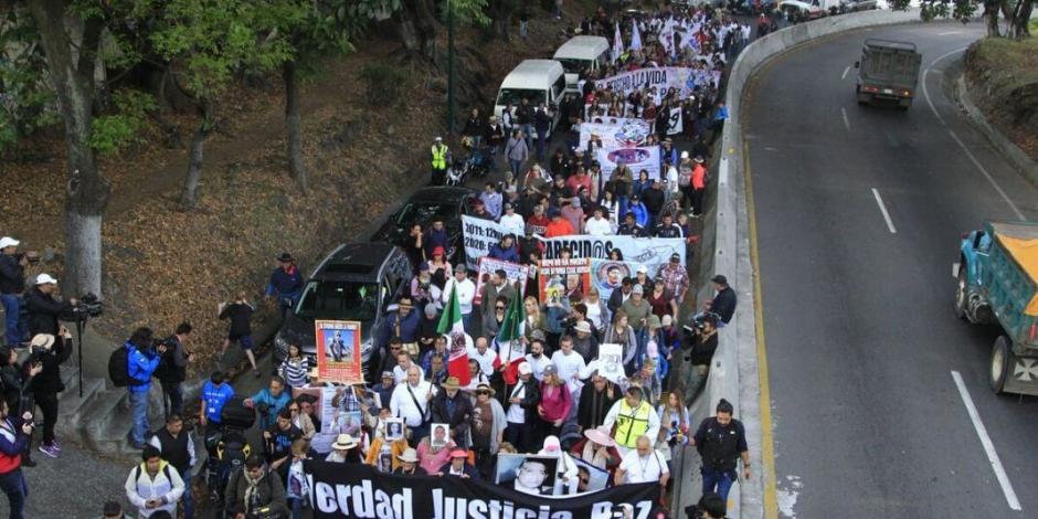 México, en llamas por complicidad con el crimen: Sicilia al iniciar marcha