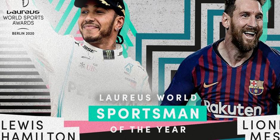 Lionel Messi y Lewis Hamilton comparten el Premio Laureus 2020