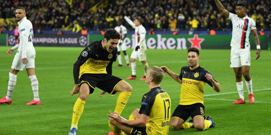 Con doblete de Haaland, Dortmund derrota al PSG en la Champions
