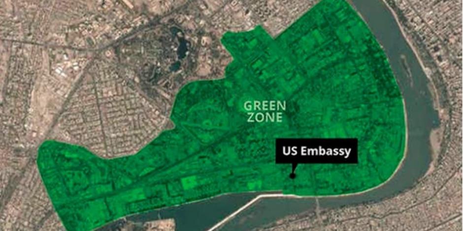 Reportan explosiones y sirenas en Zona Verde de Bagdad
