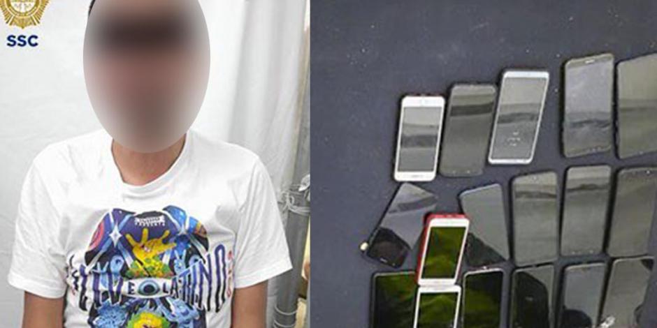 Detienen a hombre que robó 21 celulares en el Vive Latino