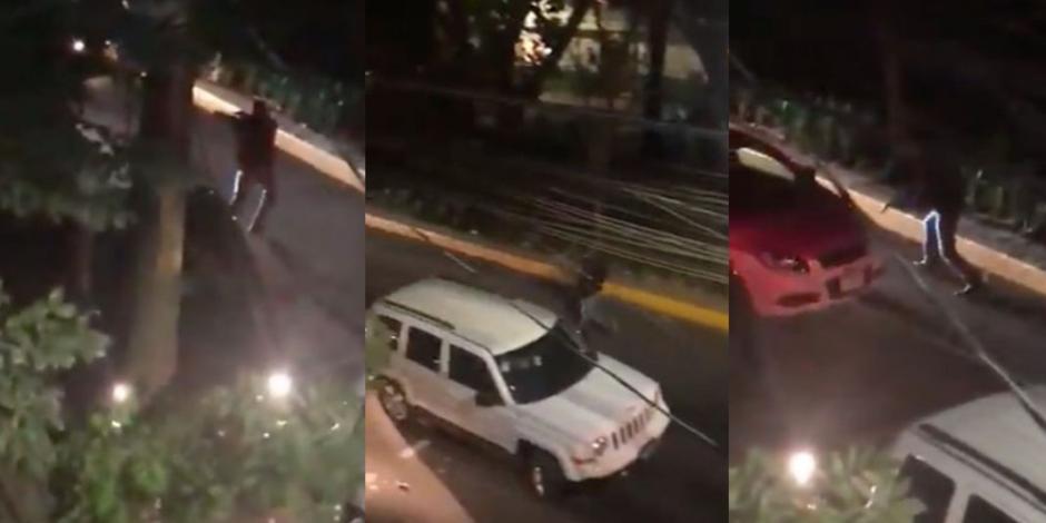 Asalto desata balacera sobre Ámsterdam en la Condesa (VIDEO)