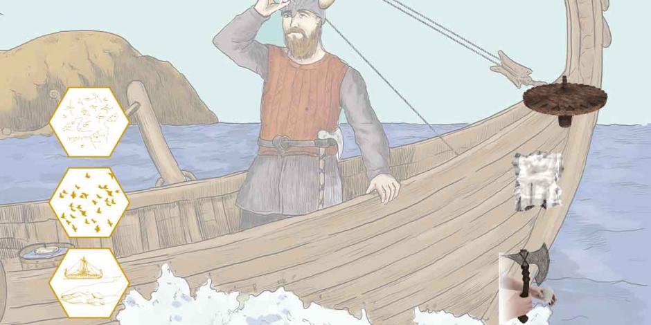 Vikingos se guiaban con piedras en la navegación