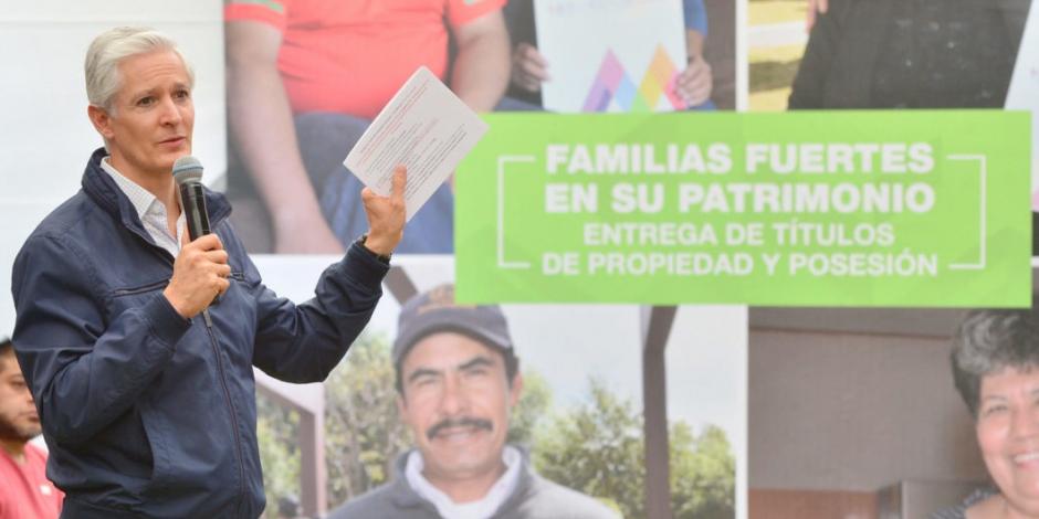 Más de 28 mil familias mexiquenses tienen título de propiedad: Del Mazo