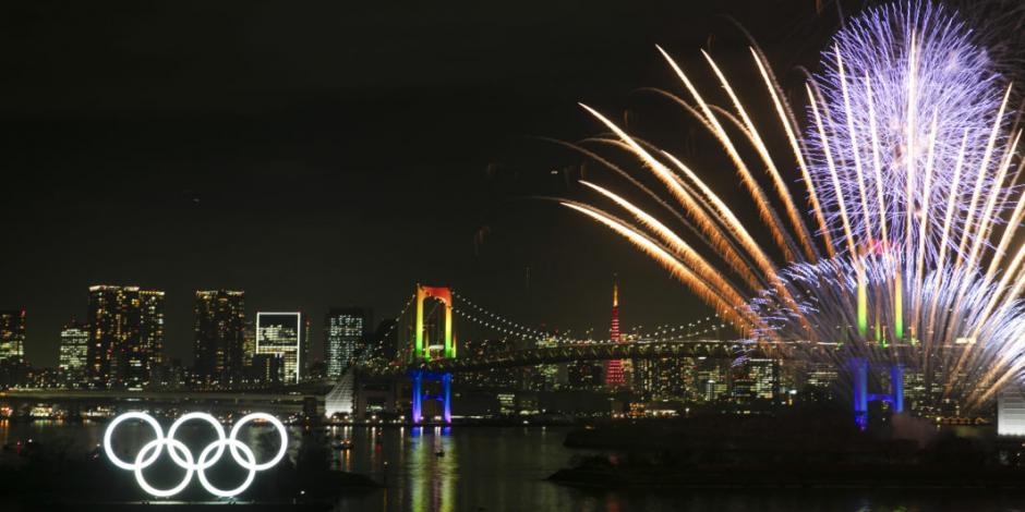Tokio festeja con fuegos artificiales que está a 6 meses de JJ.OO (VIDEO)