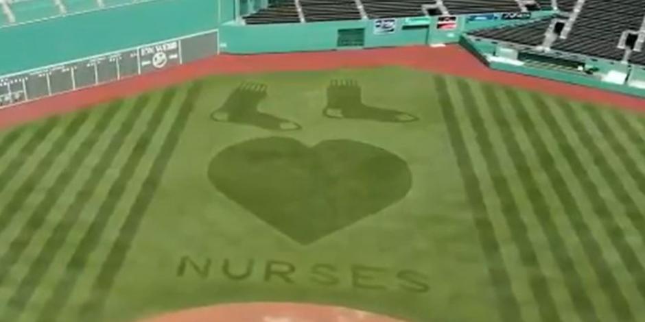Red Sox y Fenway Park rinden tributo a enfermeras (VIDEO)