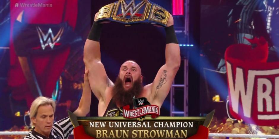 Braun Strowman conquista título Universal en WrestleMania 36