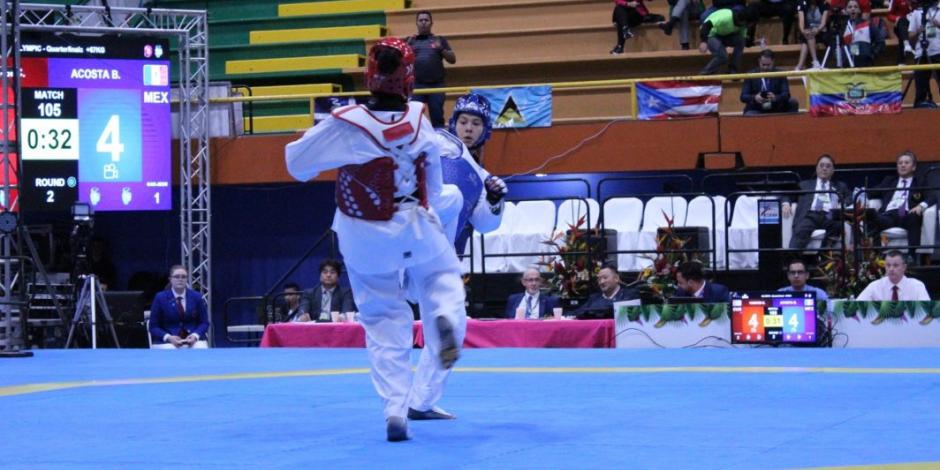 Sansores y Acosta logran plaza olímpica en taekwondo para México