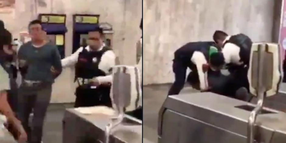 Hombre se niega a usar cubrebocas en el Metro, 'no es a huevo', dice