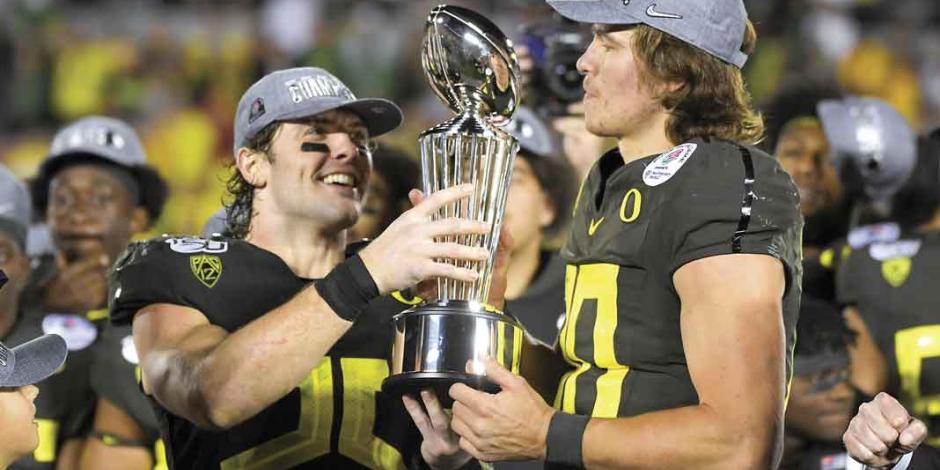 Oregon gana el cuarto Rose Bowl de su historia