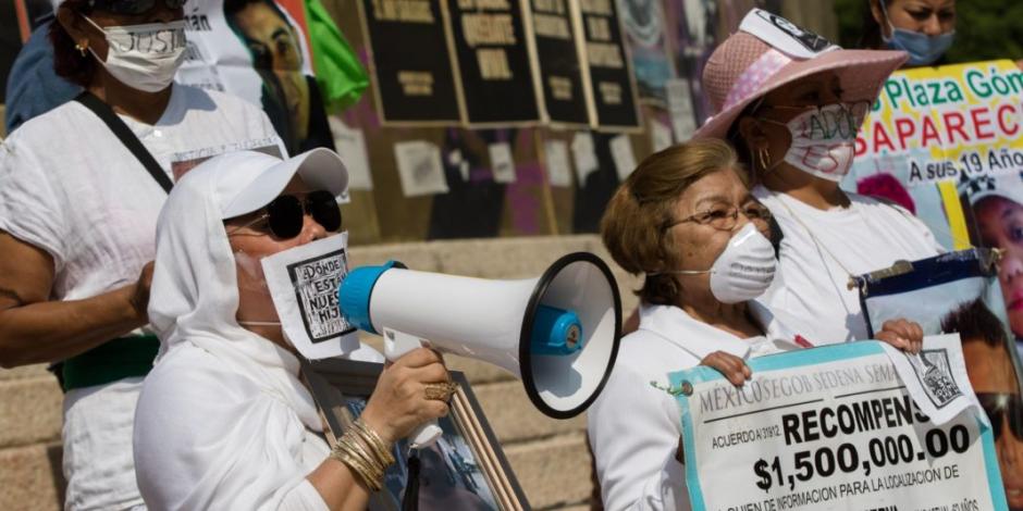"Ya estamos muertas": marchan madres de desaparecidos