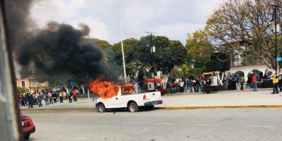 Antorchistas son investigados por disturbios en Amozoc