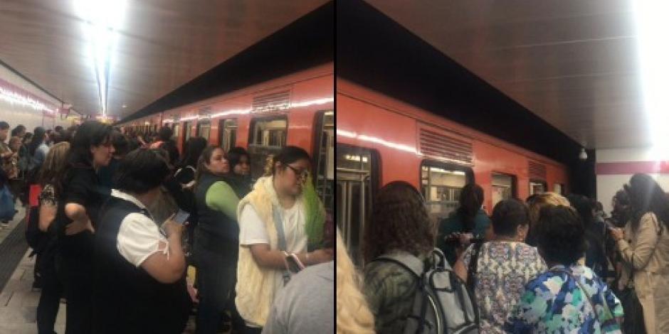 Usuarios reportan retrasos y aglomeraciones en Línea 1 del Metro