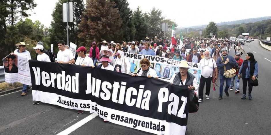 Inicia caminata por la verdad de Morelos a CDMX