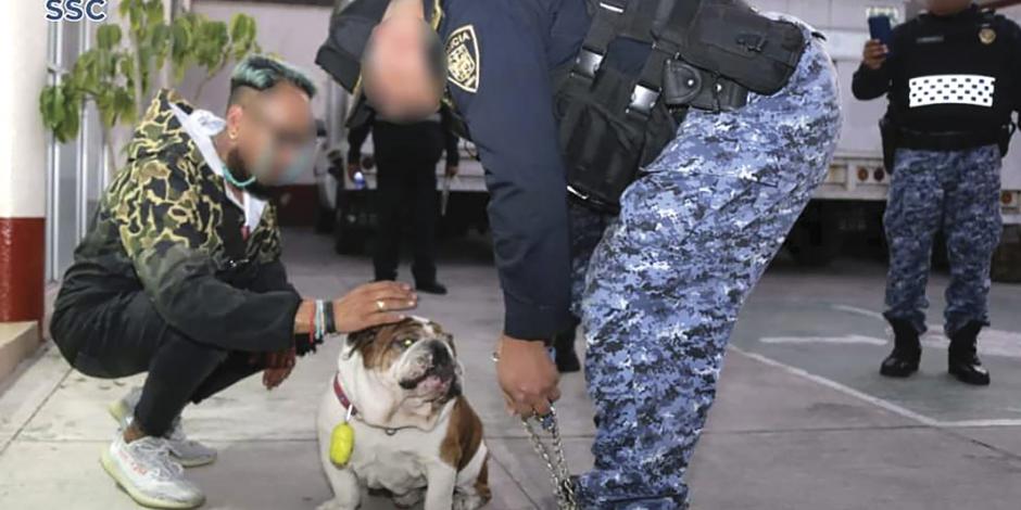En operativo sin precedente, FGJ rescata a Emilio, bulldog robado