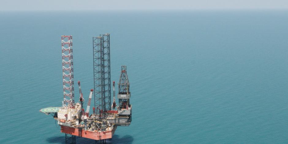 Plataforma petrolera en aguas mexicanas