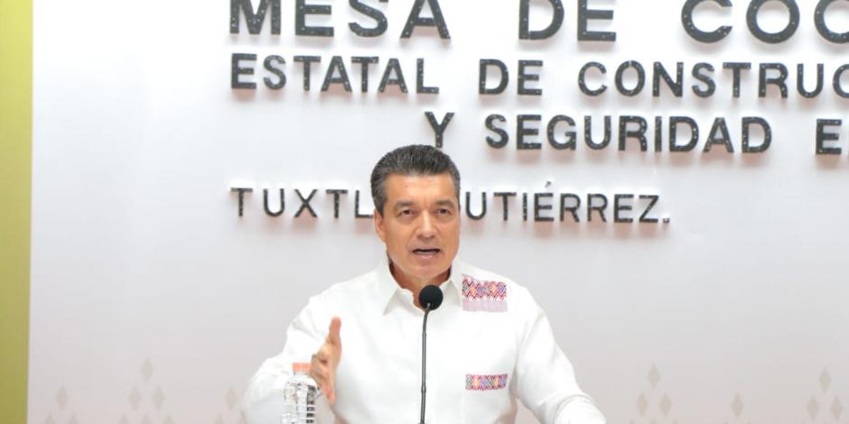 Rutilio Escandón, gobernador de Chiapas.