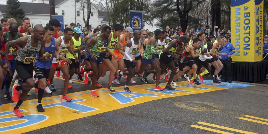 Corredores del Maratón de Boston en la edición del año pasado.